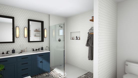 3D render of a bathroom designed with Cedreo
