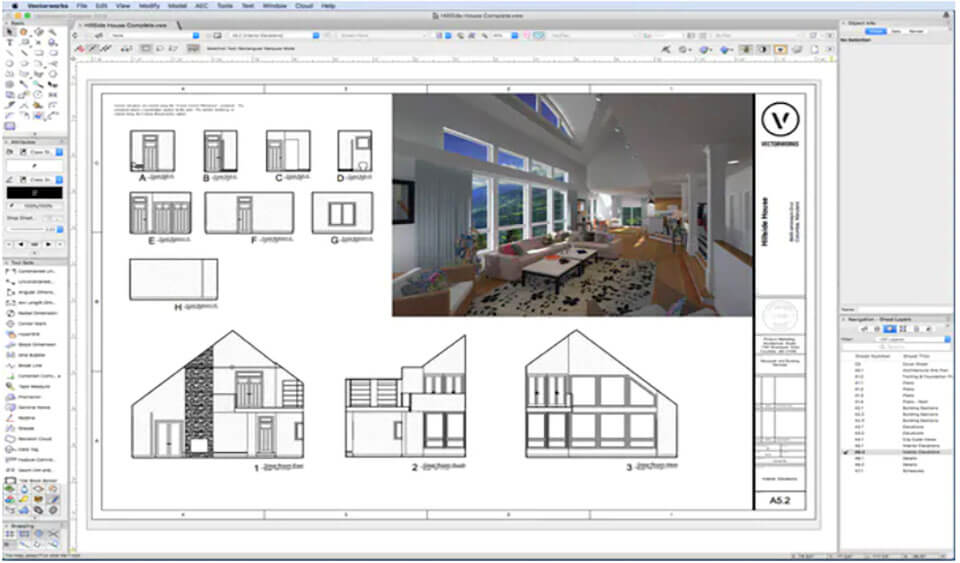 Screenshot des Vectorworks Architect-Programms
